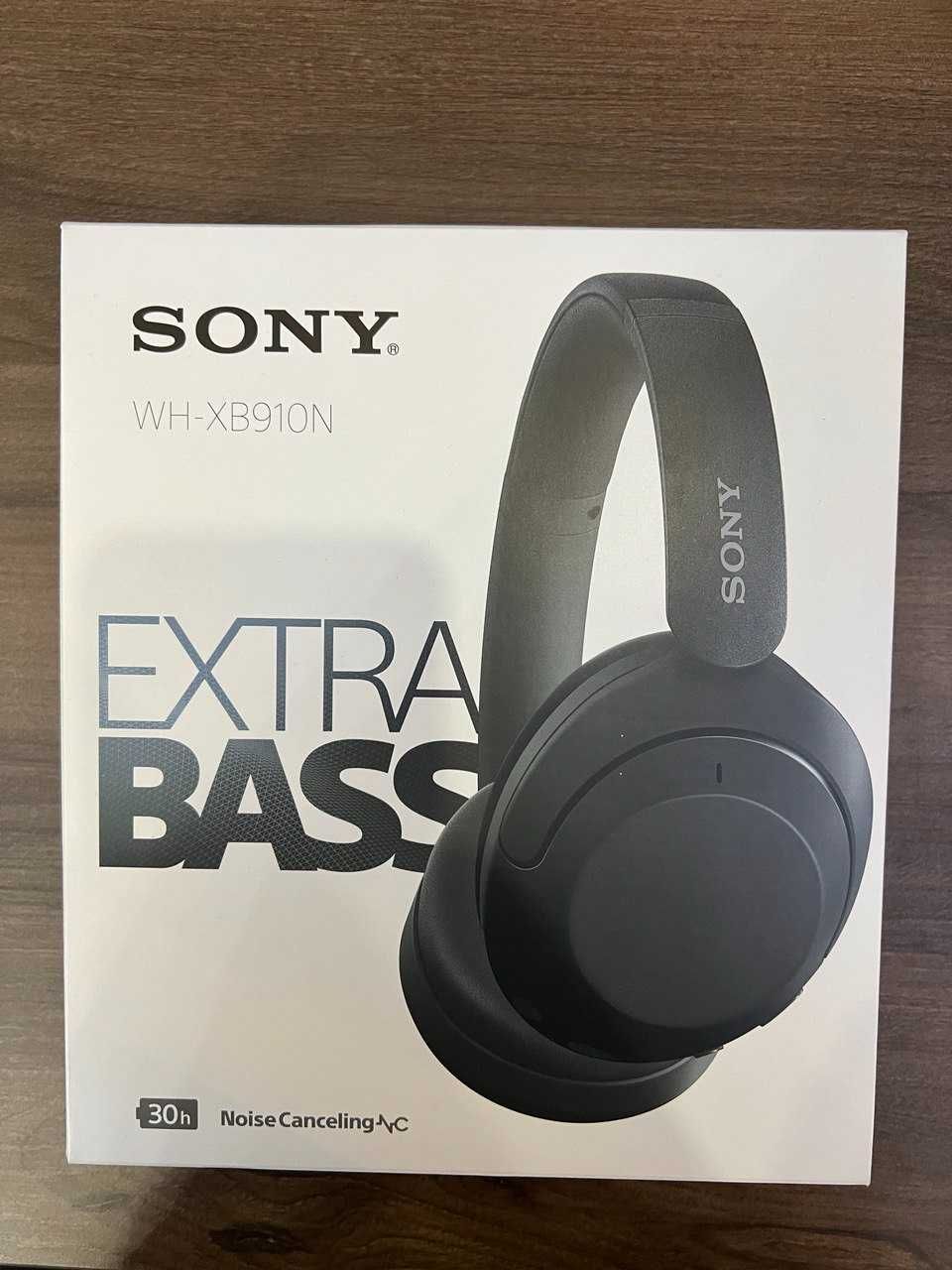 Безжични слушалки Sony - WH-XB910N, NC, черни