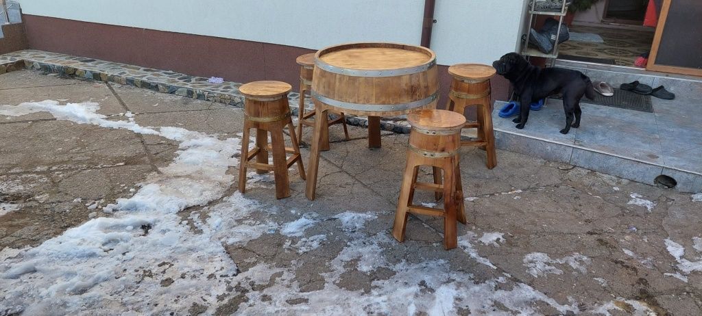 Masa butoi rustica
