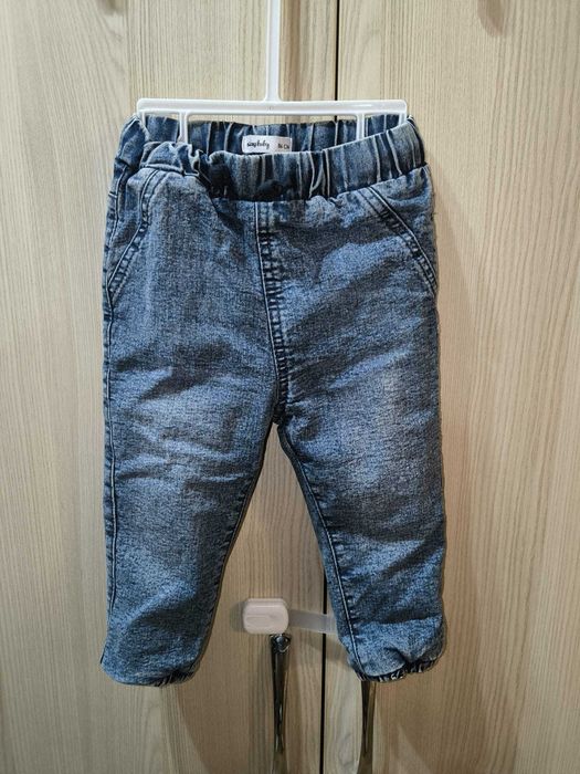 Pantaloni blugi captusiti, Sinsay Baby, 86 cm