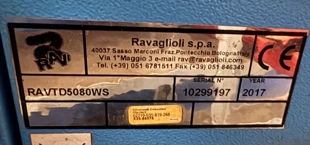 Aparat verificat și reglat geometrie-Ravaglioli-RAVTD5080WS