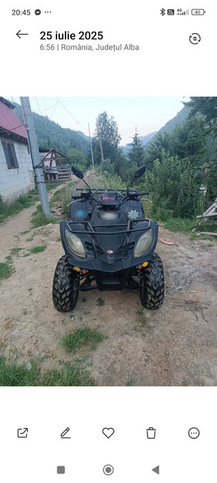 Vând ATV înmatriculat români Nr negre