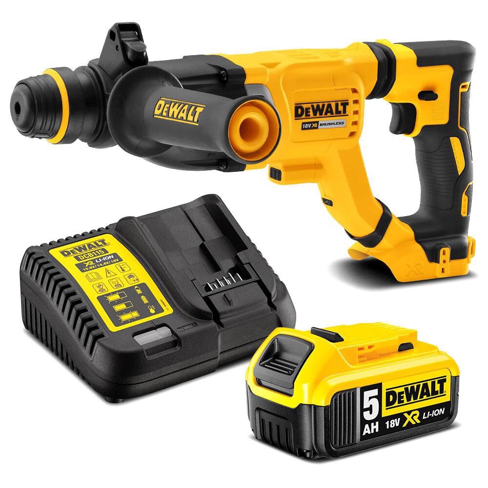 DeWALT Безчетков Перфоратор DCH133M1 + Батерия 4,0Ah ,Зарядно и куфар