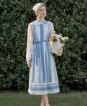 Rochie Retro Midi cu guler deosebit