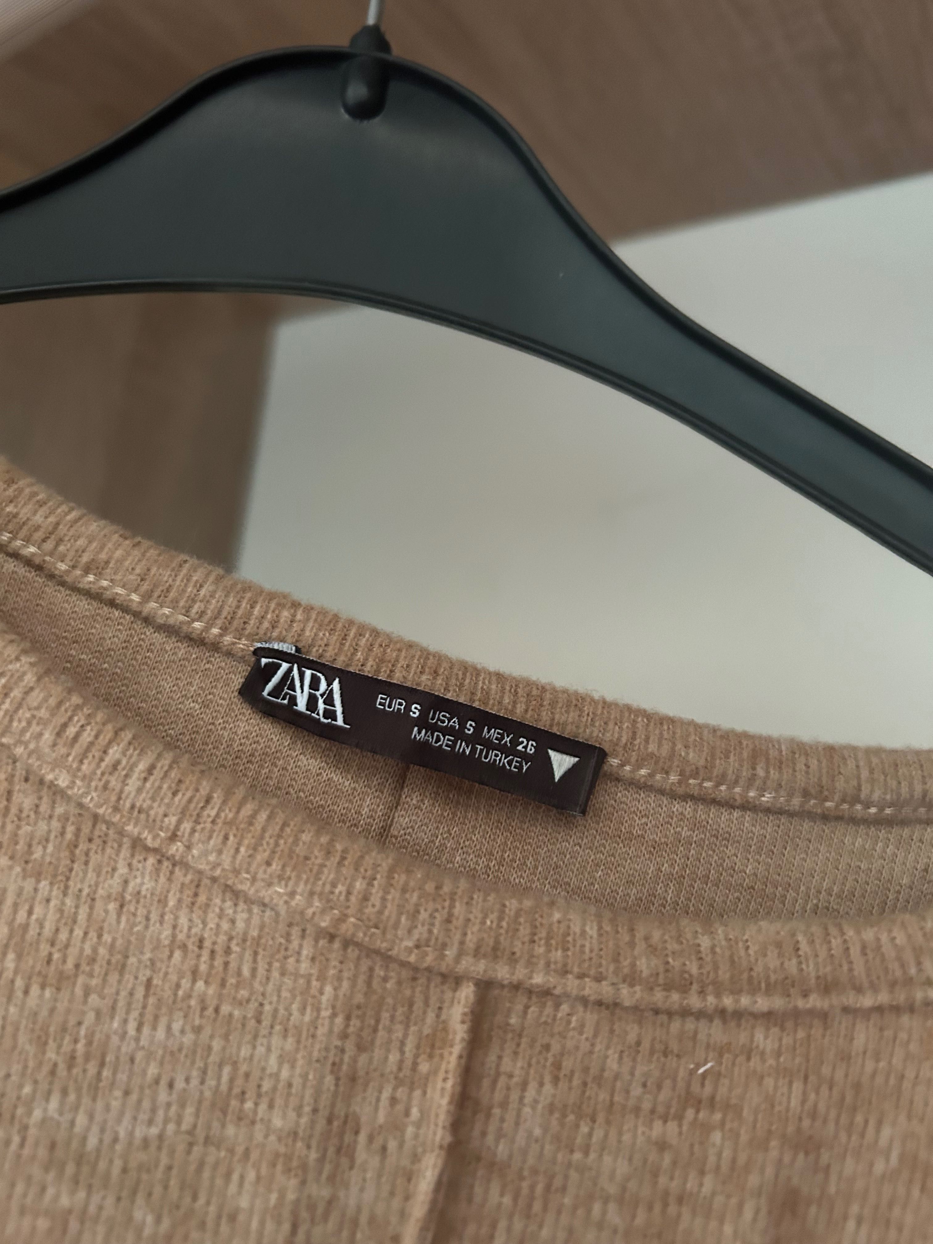 Zara рокля / туника бежава
