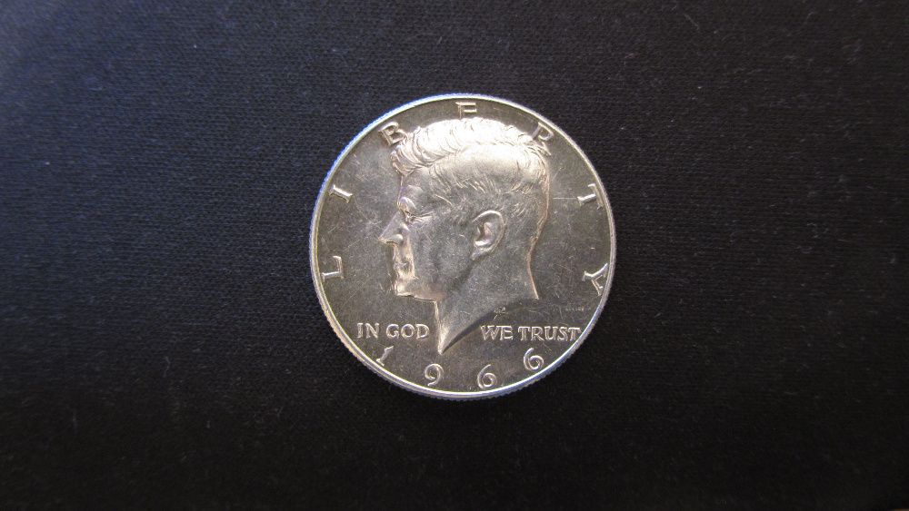 Half dollar 1966 moneda argint