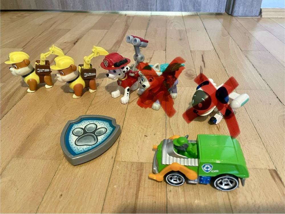 Figurine Paw Patrol - Rubble, Rocky, Marshall