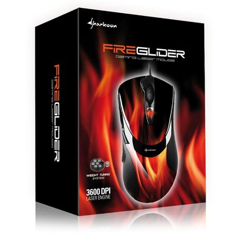 Mouse Gaming Sharkoon FireGlider 3600 DPI USB Negru