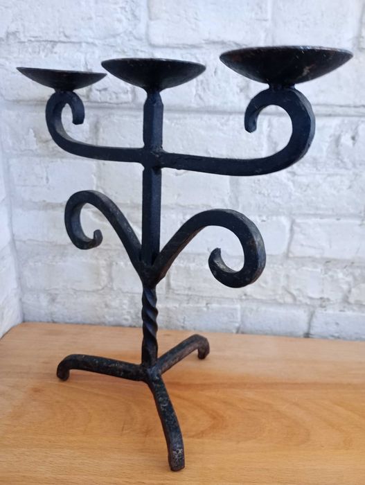 Стар свещник от ковано желязо 2 броя