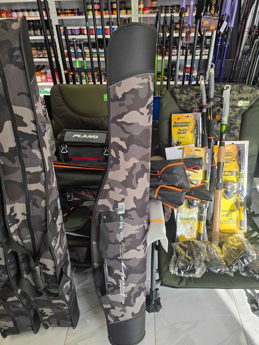 Твърд калъф за три въдици 135см 150см