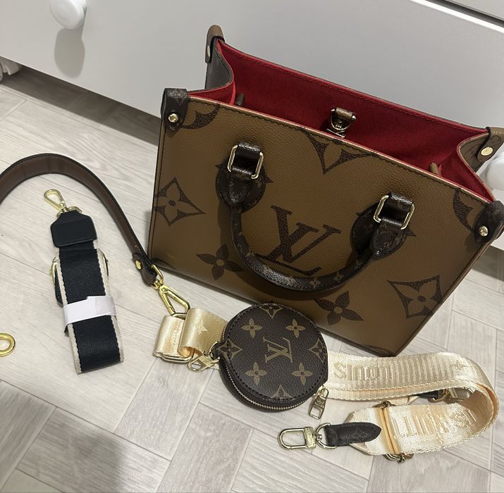 Сумка LV кожа канва