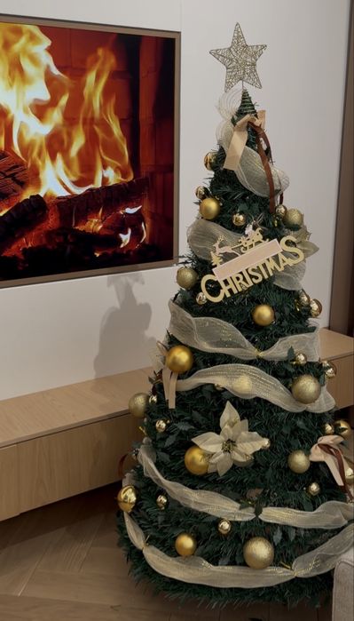 Новогодняя Ёлка с игрушками, складная