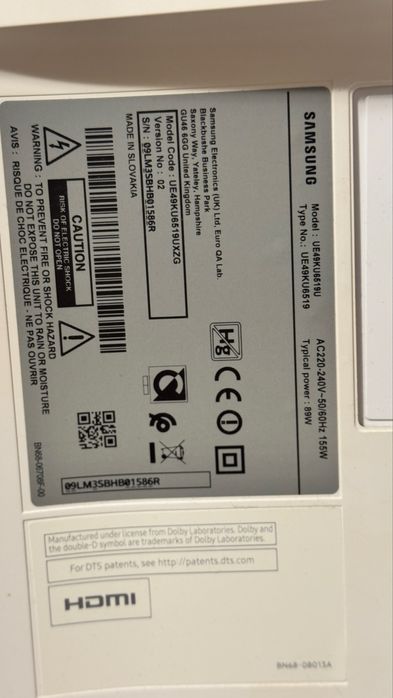 Televizor curbat Samsung UHD de 49" KU6519