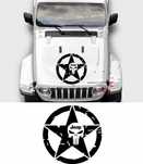 Стикер Звезда Джип jeep Punisher Пунишър стикер Off Road Офф роуд
