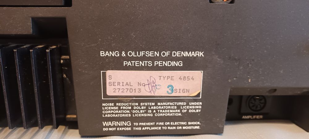 Deck Bang Olufsen model 6002 BEOCORD HX-PRO
