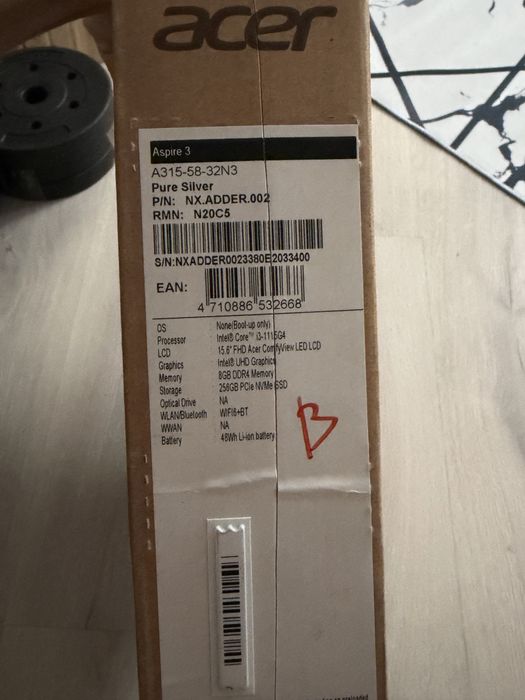 Ноутбук для работы. Acer