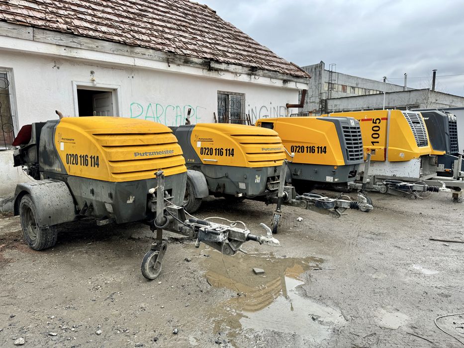 Inchiriez pompa de beton stationara Putzmeister radier fundatii cofraj