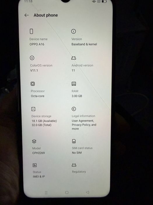 Telefon Oppo Reno A16 Cititi descrierea!!