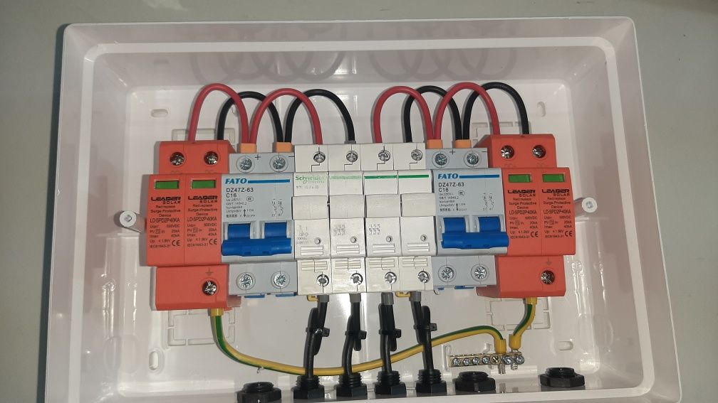 Tablou electric fotovoltaic 2 stringuri