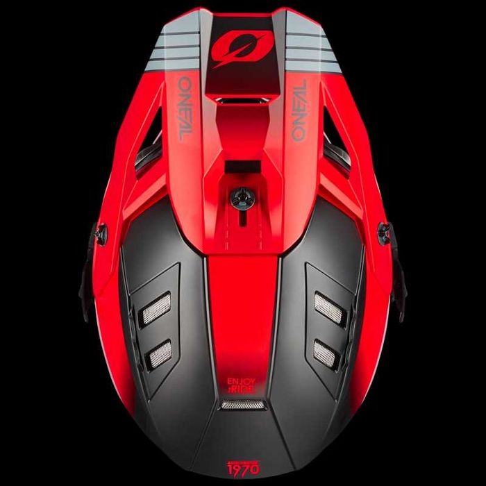 Ендуро каска O'NEAL EX-SRS HITCH Black/Gray/Red Размери: S,M,L,XL,2XL