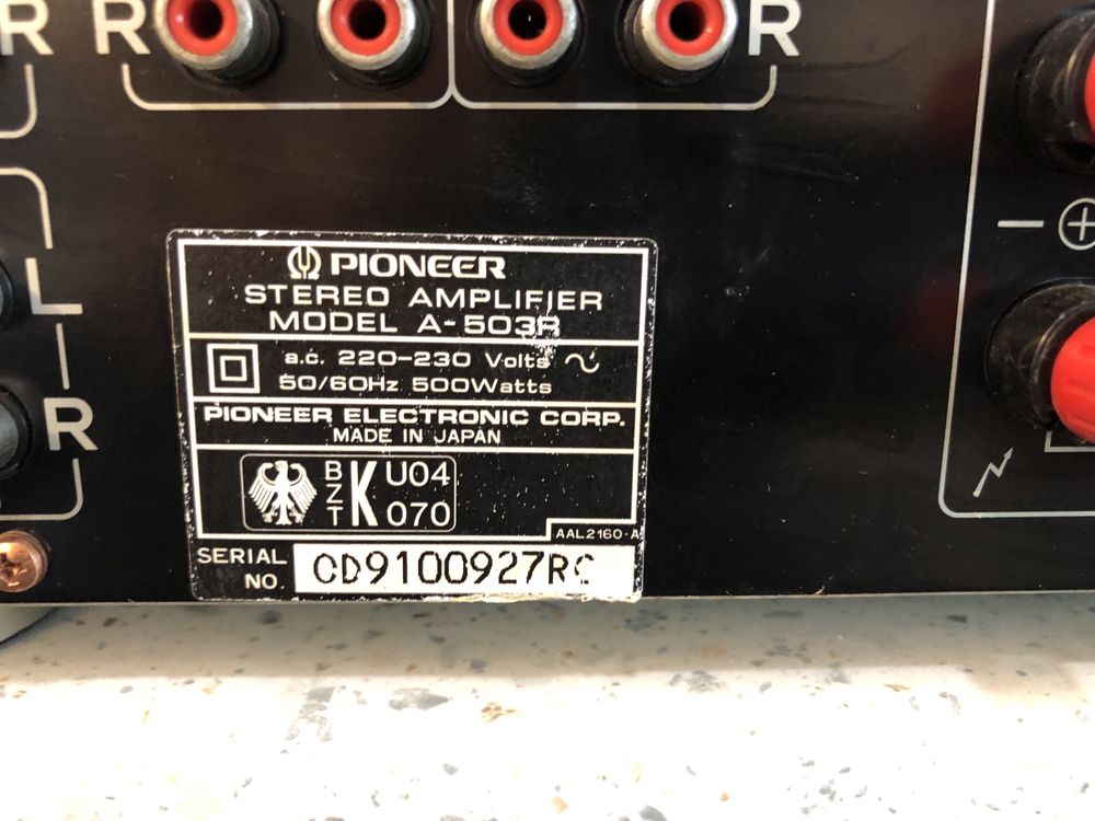 Pioneer A-503r Стерео