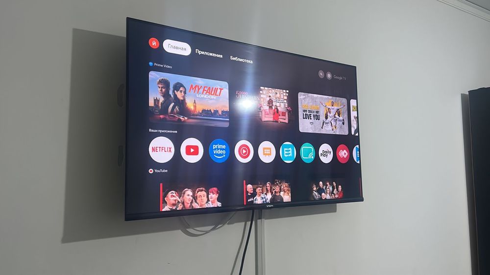 НОВЫЙ Yasin 110 см smart tv телевизор