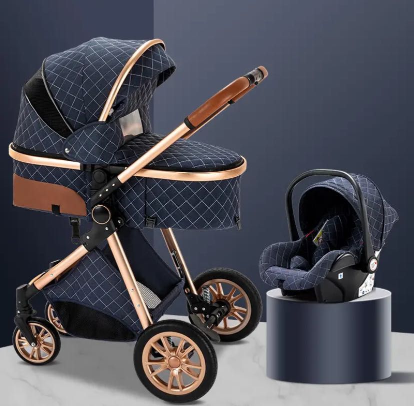 NOU Carucior bebe 3 in 1 bebelus landou copii pliabil smart + CADOU