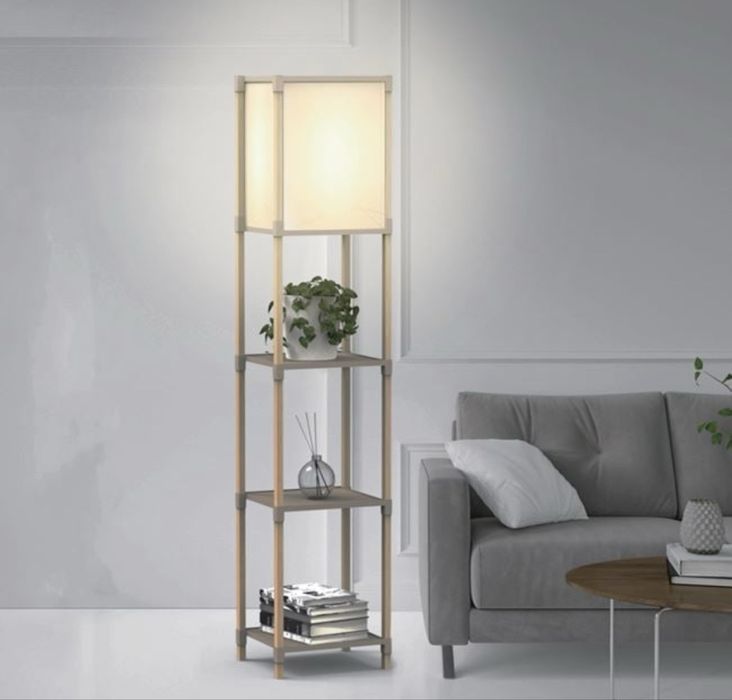Lampa - Etajera din lemn cu 3 Rafturi 29x25x133 cm