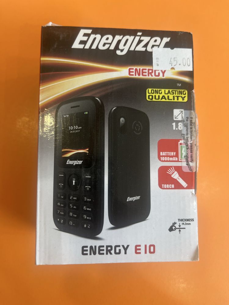 Телефон с копчета Energizer E10