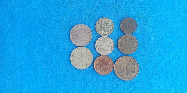 Монеты Болгарии 8 штук