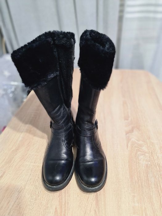 Cizme piele cu blana