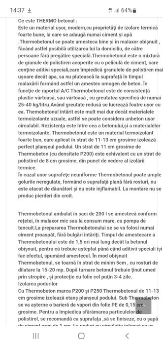 thermobeton granule polistiren thermobeton