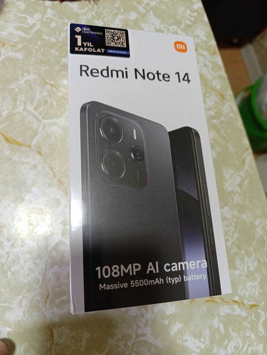 Redmi note 14, 8.256 gb новый, янги, запечатанный