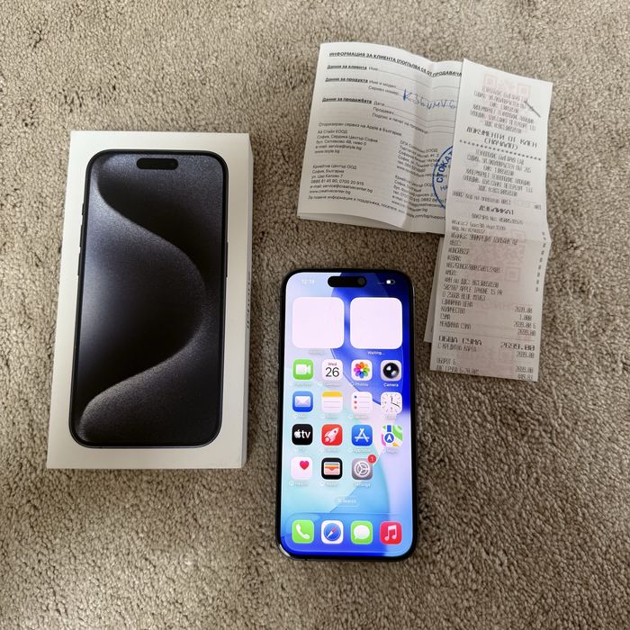 iPhone 15 Pro, 256 GB, Blue Titanium
