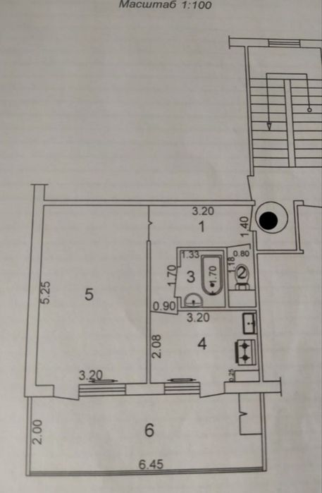 Хумоюн 1/3/5 балкон 2х6 без ремонта 
1²/2/5 общ пл 46м² 
Балкон 2х6 не