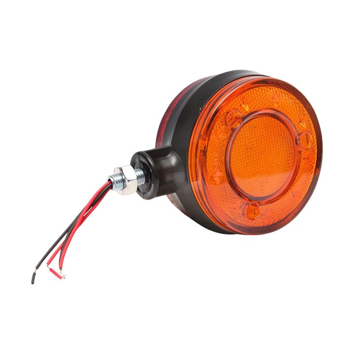 Lampa gabarit LED 12/24V pentru oglinda camion rosu/portocaliu