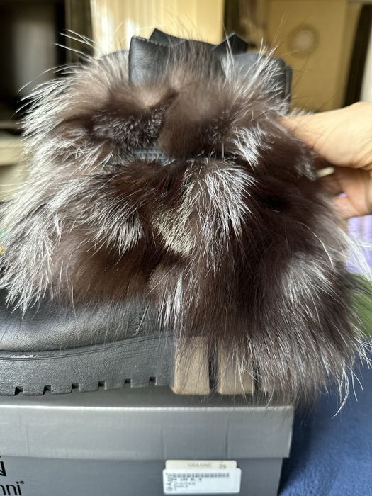 Уникални топли боти от ест кожа и косъм 39н