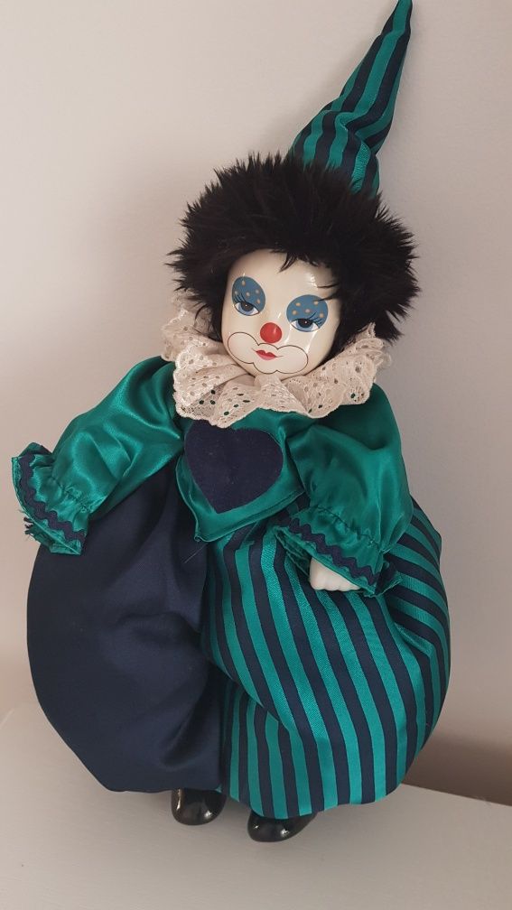 Clown din portelan 45cm