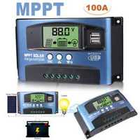Controler solar MPPT 100A, Pro Sun, Ecran LCD, 12/24 V, 2xUSB