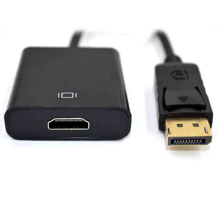Мультимедийный конвертер DP-HDMI, Black новый в упаковке с гарантией.