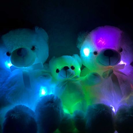 светящиеся медведи, мягкие игрушки