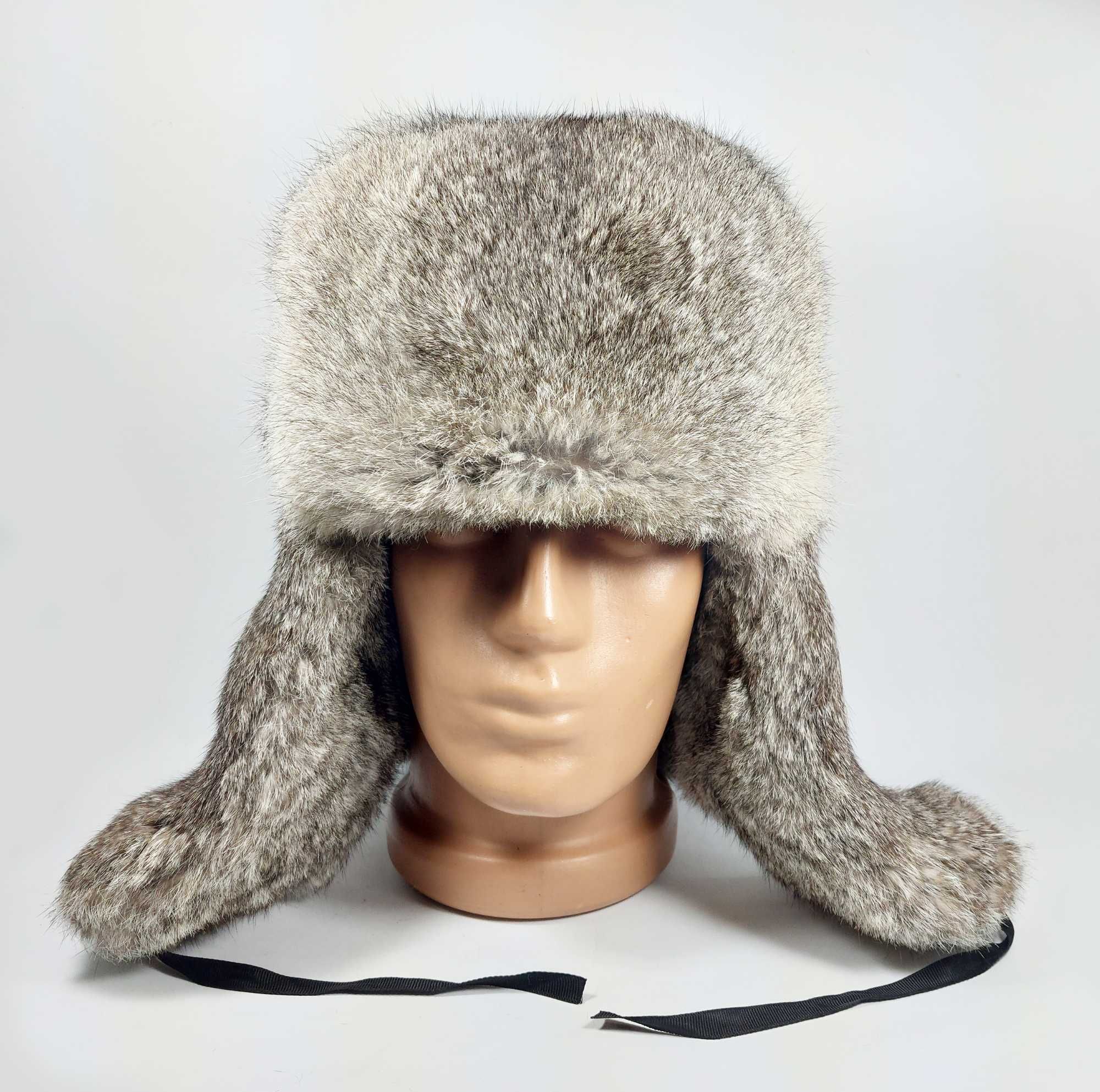 Руски шапки-ушанки от заешки естествен косъм.