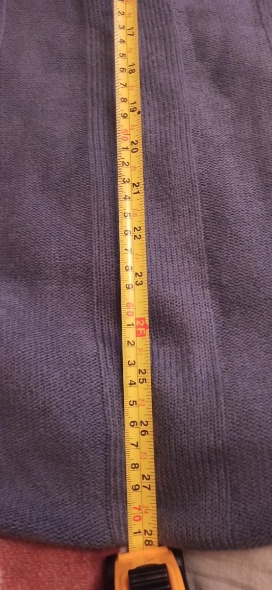 Комплект дамска блуза с къс ръкав и жилетка лилав цвят XXL