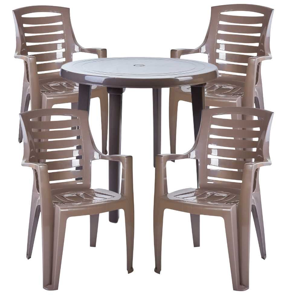 Комплект маса с четири стола Рекс