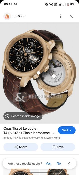 Tissot LeLocle Cronograf Valjoux 7750