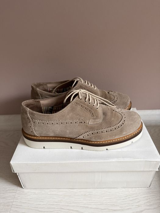 Дамски Велурени обувки Оксфорд