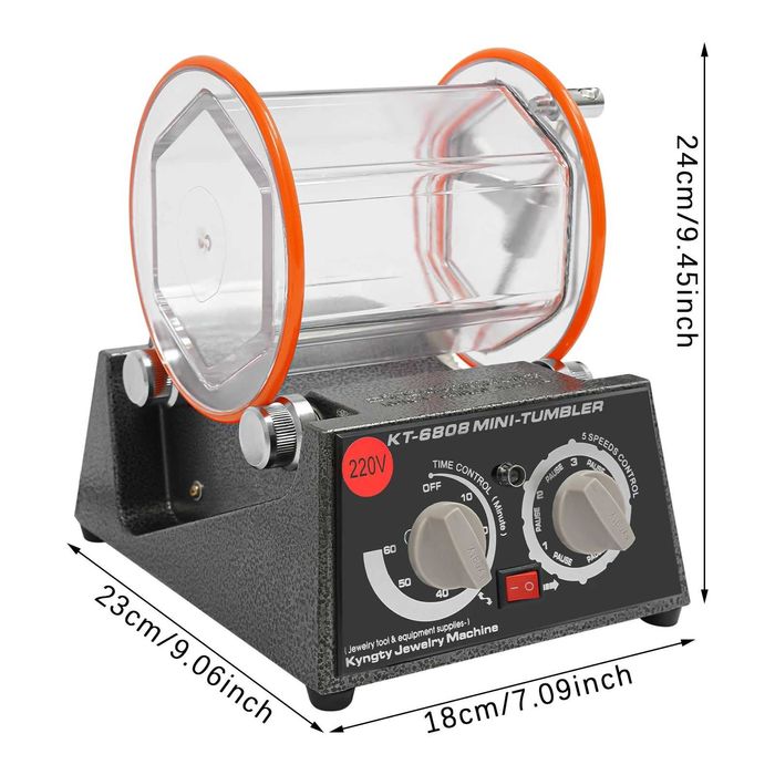 БИЖУТЕРСКА ПОЛИРАЩА МАШИНА 3/5кг. ОБЕМ за монети пръстен гривна и др.