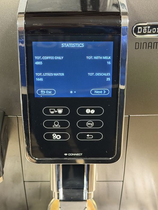 Кафемашина кафе автомат Delonghi DİNAMİCA Plus Bluetooth с гаранция