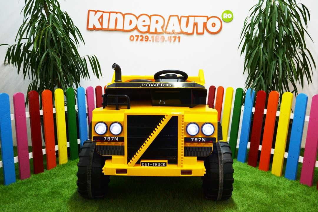 Basculanta electrica pentru copii Kinderauto BJ797 4x45W 12V #Yellow