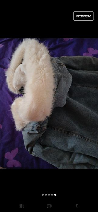 Geaca blugi  blanita