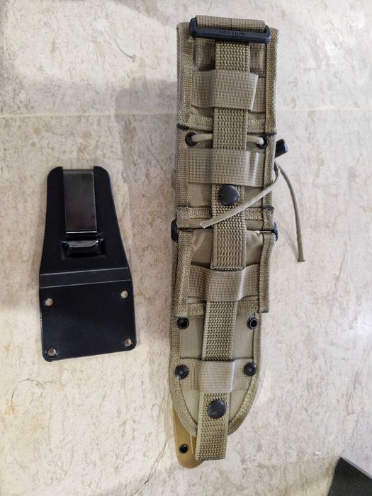 Нож ESEE 6 molle back, the knife connection чирени